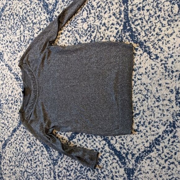 Worthington Crop sleeve metallic top sweater - Picture 3 of 10
